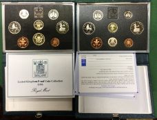 Two cased Royal Mint sets.