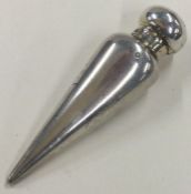 A novelty Victorian silver scent bottle. Birmingham 1884. Approx.10 grams.