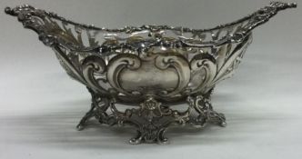 An American silver pierced basket. Marked to base. By Black, Starr and Frost.
