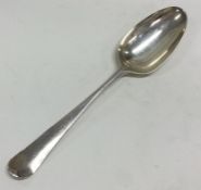 A Georgian silver Hanoverian pattern spoon. London