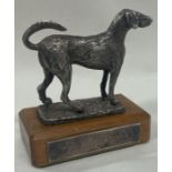 A novelty silver figure of a dog. London 1965. By SMD Castings.