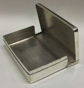A heavy and solid Victorian silver sandwich box. 1900. By Edward J Carnelly.