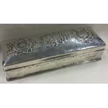 OMAR RAMSDEN: A good quality large silver presentation casket. London 1912.