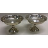 A pair of silver mounted sweet dishes. Approx. 197 grams gross weight.