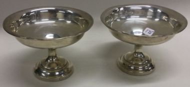 A pair of silver mounted sweet dishes. Approx. 197 grams gross weight.