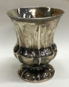 A fine heavy silver spirit beaker. London 1834.