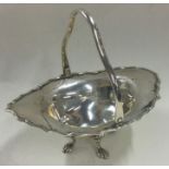 A silver swing handled basket. Birmingham 1904. By Levi and Salaman.