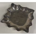 A silver fluted dish engraved 'LALEHAM REGATTA 1910'. Birmingham.