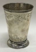 AUGSBURG: An early 18th Century silver beaker with