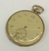 ZENITH: A gent's slim pocket watch with gilt dial. Approx. 68 grams.