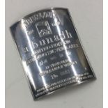 A rare novelty 'Aberlour A'bunadh' limited edition Sterling silver label / plaque