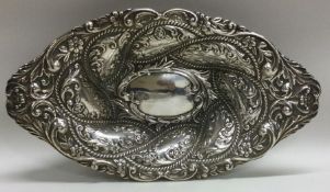 A good oval sweet dish decorated with flowers