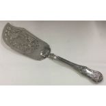 KHC: A Chinese silver pierced fish slice. Circa 1830. Approx. 229 grams.