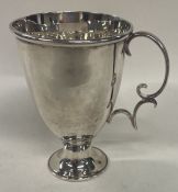 A silver christening mug. Birmingham 1915. By MS. Approx. 92 grams.