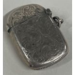 CHESTER: An engraved silver vesta case. 1900. By George Nathan & Ridley Hayes.
