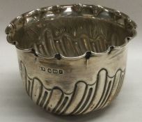 A novelty Victorian silver fluted bowl. Sheffield 1897. By Henry Wigfull.