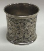 A Russian silver and Niello napkin ring. Approx. 50 grams.