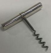 CARRS: A solid silver corkscrew. Approx. 61 grams.