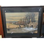 ADMIRAL SIR CHARLES MADDEN (British 1906 - 2001): A framed and glazed watercolour