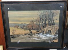 ADMIRAL SIR CHARLES MADDEN (British 1906 - 2001): A framed and glazed watercolour