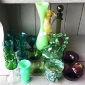 A collection of good coloured glass. Est. £20 - £3