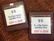 ontaining UK first day covers from 2004 - 2009.