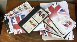 A large collection of Olympic first day cover stamps.