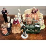 A collection of Royal Doulton figures etc.