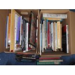 BOOKS: Two boxes of various books including Children's and Illustrated.
