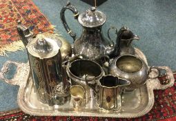 A good collection of EPNS tea and coffee ware.