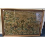 A fine quality early framed and glazed tapestry de