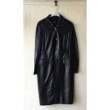 Two suede coats and one leather coat together with a suede skirt. All size 12.