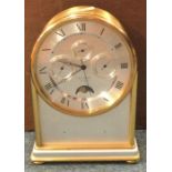A good gilt Swiss made mantle clock.