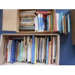 BOOKS: Two boxes of children's books.