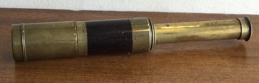 A good brass and mahogany telescope By Carpenter & Westley. - Image 2 of 4