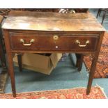 A good Antique oak single drawer side table.