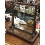 A good mahogany swing handled mirror.