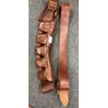 A good quality leather ammunition belt.