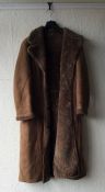 Two sheepskin coats together with two leather coats.