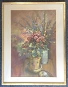DORA PROWER (British, 1907 - 1996): A framed and glazed pastel depicting still life
