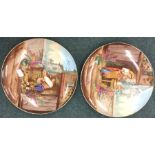 A good pair of large circular pottery chargers.