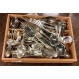 A quantity of good silver plated cutlery.