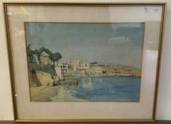 OSMOND HICK BISSELL: (1906 - 1968): A gilt framed and glazed watercolour.