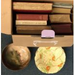 A Royal Doulton bowl together with books etc.