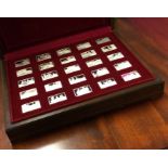 A good boxed set of Elizabeth R Queen silver ingots together with original certificates.