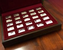 A good boxed set of Elizabeth R Queen silver ingots together with original certificates.