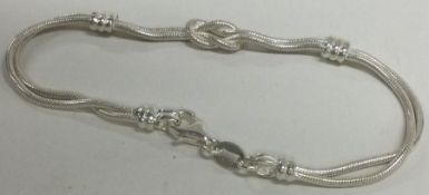 A silver bracelet. Birmingham 1949.