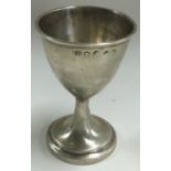 A Scottish Georgian silver egg cup.