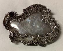 A silver chased dish. Birmingham 1903.