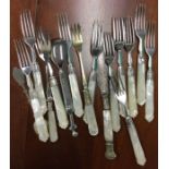 A good collection of silver and MOP servers etc.